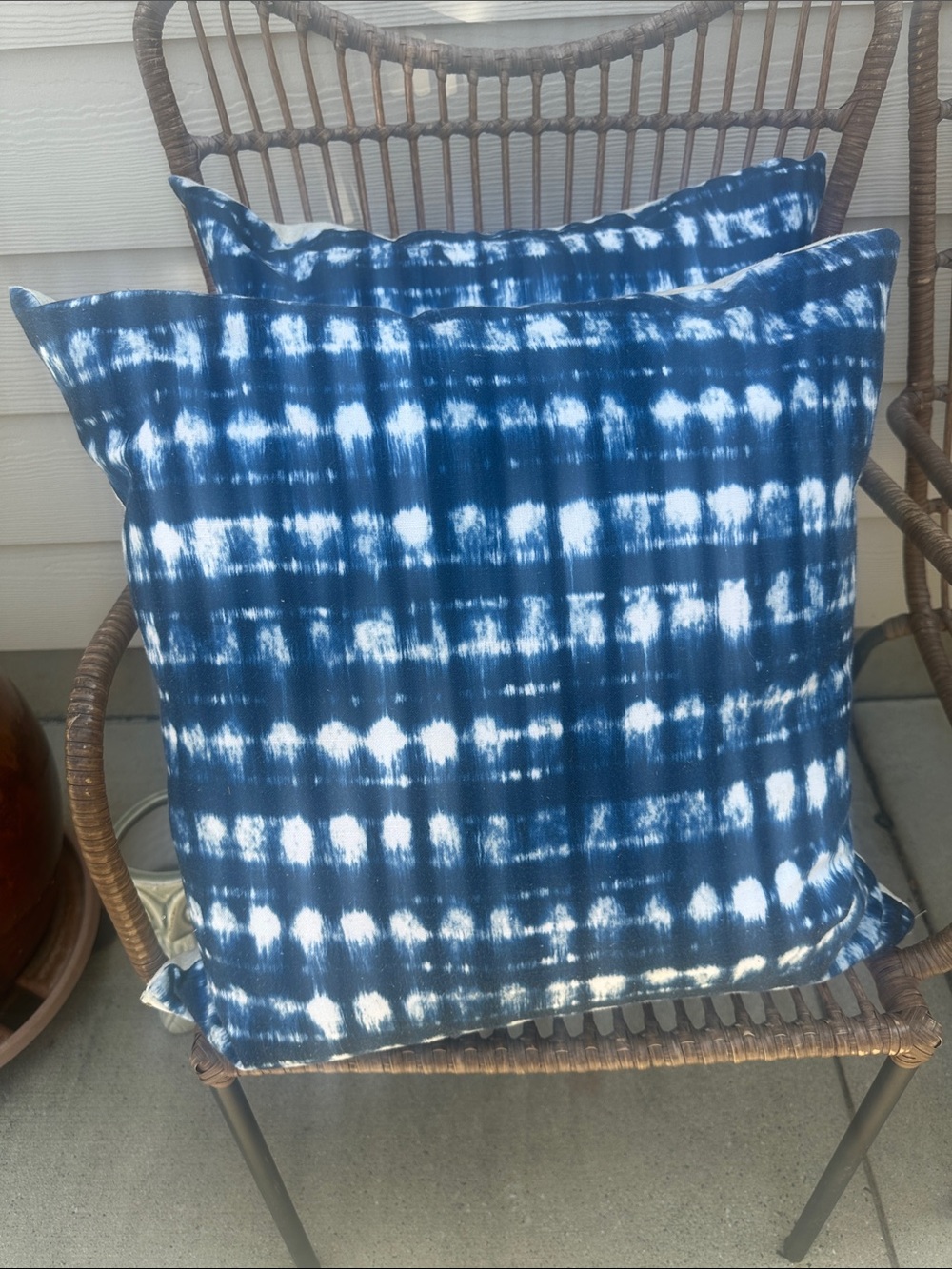Custom Large Japanese Shibori Pattern Tie-dye Pillows (2)